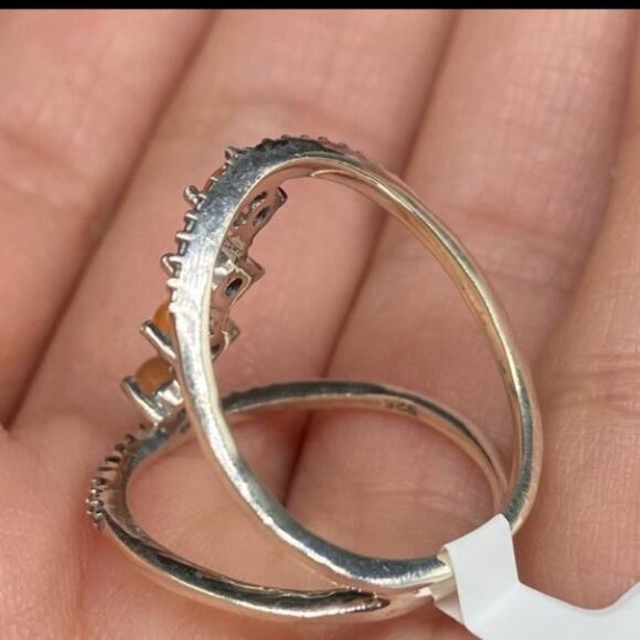 Carnelian Ring Solid Sterling Silver 925 Size 8 Orange Natural Multi Stone - Picture 6 of 6